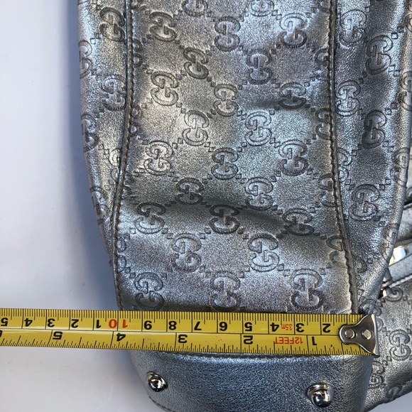 Rare Silver Gucci Guccisima Pelham - Picture 4 of 16